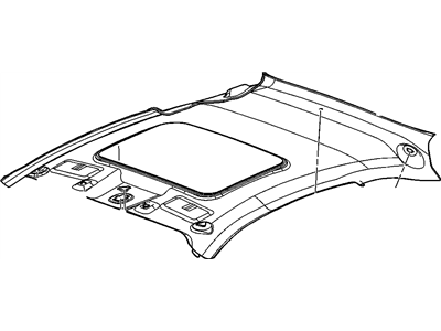 GM 25847393 Panel Assembly, Headlining Trim *Gray Y