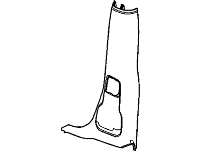 15852339 GM Panel Assembly, Center Pillar Lower Trim *Medium Cashmere Illustration 1 of 1