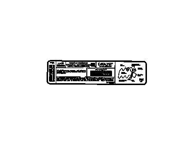 GM 24508404 Label, Vehicle Emission Control Information