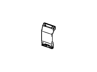 GM 16617514 Ret, Front Side Door Center Molding