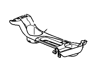 GM 89039683 PLATE, Seat Separator Console