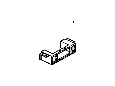 10170065 GM Plate Assembly, Instrument Panel Accessory Trim *Graphite Illustration 1 of 1