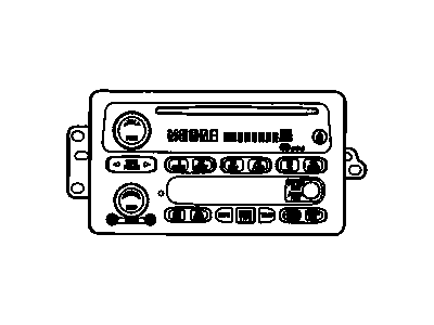 GM 12233127 Pushbutton,Radio Display