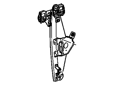 GM 25964206 Rear Side Door Window Regulator