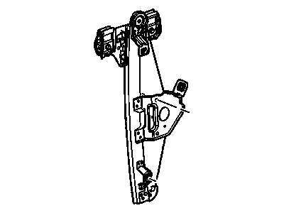 GM 25964205 Rear Side Door Window Regulator