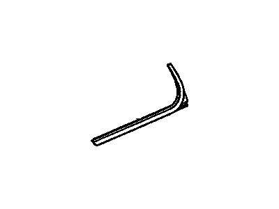 GM 22774085 Sealing Strip Assembly, Rear Side Door Window Outer