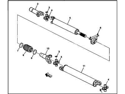 2002 Chevrolet Suburban Drive Shaft - 15757024