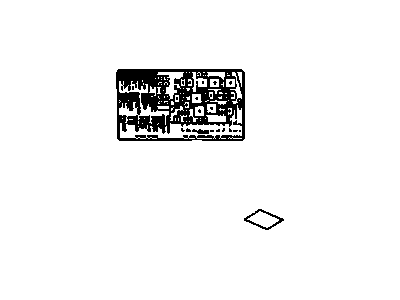 GM 15393733 Label,Accessory Relay & Fuse Block Identify