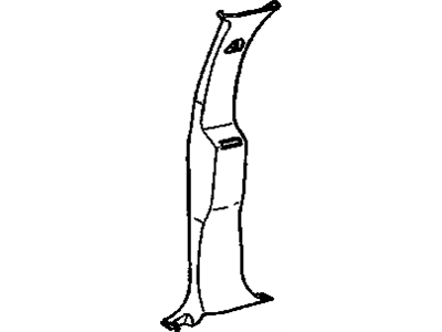 GM 15180921 Molding Assembly, Front Side Door Opening Frame Garnish *Pewter R 15180921 GM Molding Assembly, Front Side Door Opening Frame Garnish *Pewter R Illustration 1 of 1