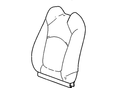 GM 22914431 Cover Assembly, Front Seat Back *Medium Titanium