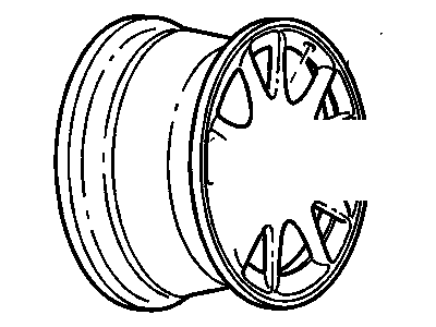 GM 88892484 Wheel Rim Kit,Aluminum *Chrome