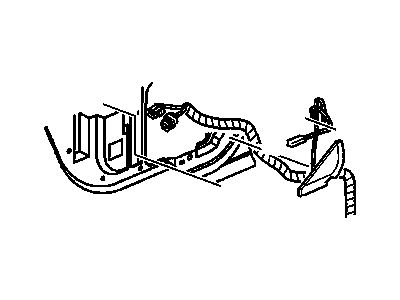 15059313 GM Sealing Strip, Rear Side Door Water Deflector *Marked Print Illustration 1 of 1