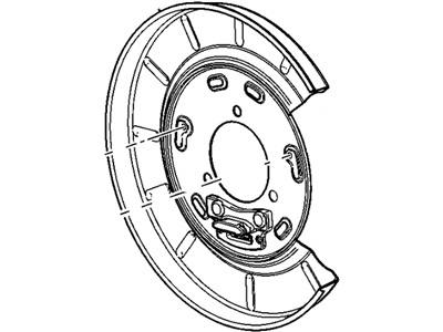 GM 23131778 Plate Assembly, Rear Brake Backing