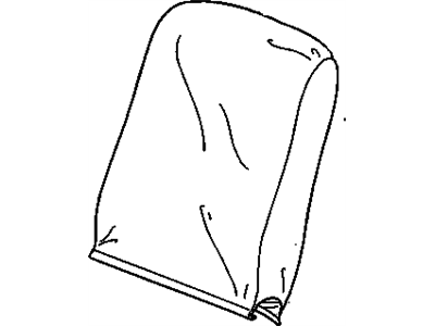 19260492 GM Cover Asm,Front Center Seat Back *Pewter Illustration 1 of 1