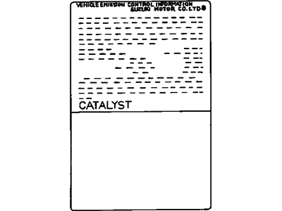 GM 96063786 Label, Emission Control