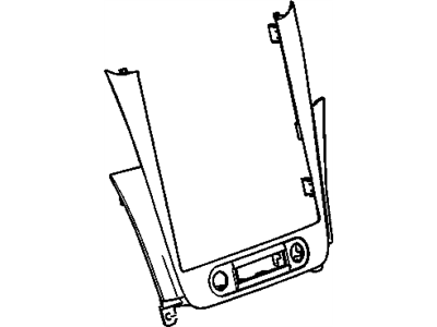 GM 20989768 Plate Assembly, Instrument Panel Accessory Trim *Cashmere L