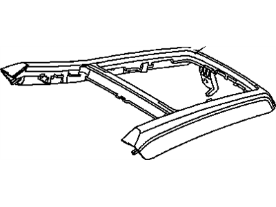 GM 13149698 Bezel,Front Floor Console Trans Shift Opening *Matte Chrome