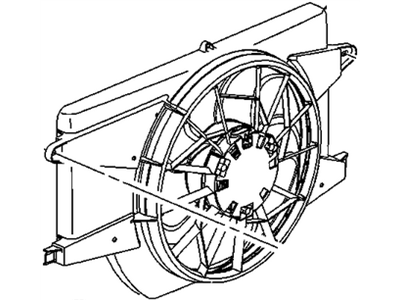 Saturn Radiator fan - 15939054