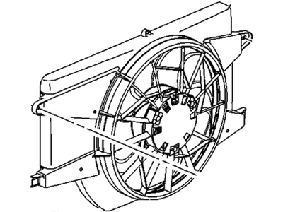 Saturn A/C Condenser Fan - 15939054