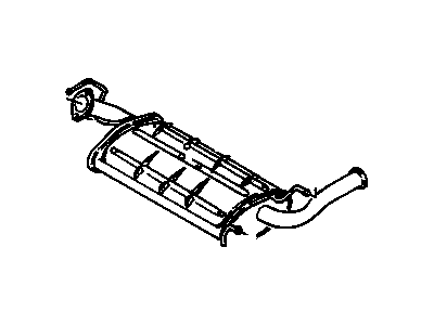 GM 97073734 Exhaust Muffler (W/Tail Pipe)