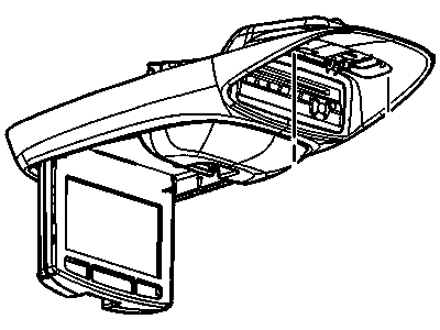 GM 15233651 Display Assembly, Video (W/ Video Disc Player)*Pewter R