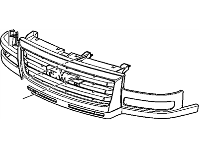 GM 19168631 Grille Asm,Radiator *Primer