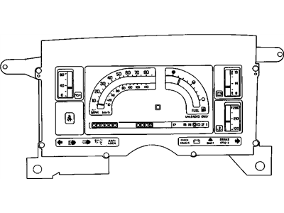 1989 GMC S15 Instrument Cluster - 25083732