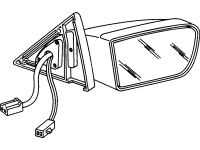 GM 3531354 Mirror Assembly, Outside Rear View