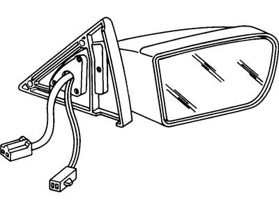 GM 3636910 Mirror Assembly,Outside Rear View, Right