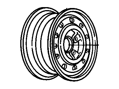 GM 9591716 Wheel Rim Assembly, 15 X 7