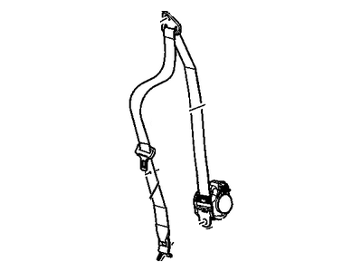 2007 Saturn Aura Seat Belt - 19152171
