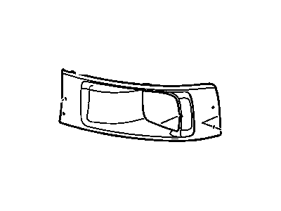15036038 GM Headlamp Bezel Illustration 1 of 1