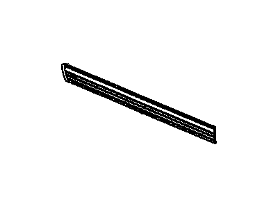 GM 88937506 Molding Asm,Front Side Door Lower (W/Bright Insert*Paint To Mat