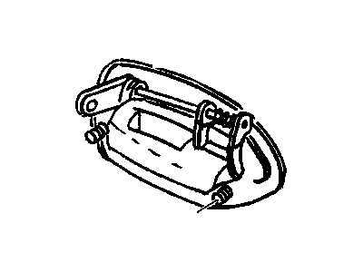 GM 24431478 Handle,Front Side Door Outside