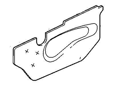 GM 22694111 Deflector, Front Side Door Water