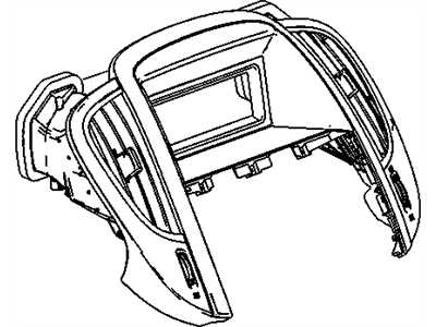 GM 9003998 Panel Assembly, Instrument Panel Upper Center Trim *Jet Black