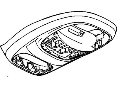 GM 88937218 Console,Roof (Bezel W/Microphone Retainer)(Oak) *Oak