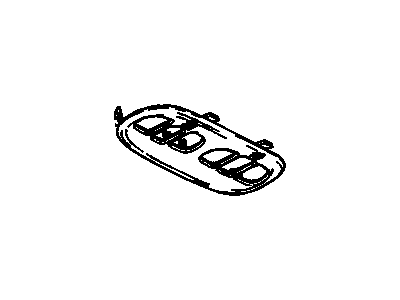 88937211 GM Filler,Roof Console (Travelnote) (Oak) Illustration 1 of 1