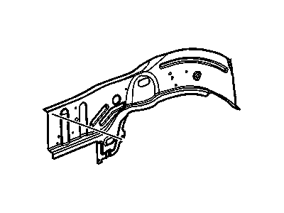 GM 15858875 Rail, Front Compartment Outer Side