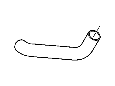 15877942 GM Fuel Tank Filler Hose Illustration 1 of 1