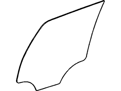 GM 15175400 Rear Side Door Window Assembly 15175400 GM Rear Side Door Window Assembly Illustration 1 of 1