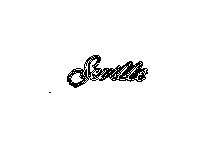 1983 Cadillac Seville Emblem - 20631038