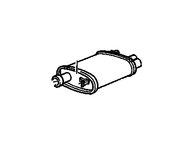 GM 22592450 Exhaust Muffler Assembly (W/ Exhaust Pipe & Tail Pipe)