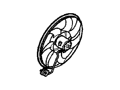 Saturn A/C Condenser Fan - 13207167