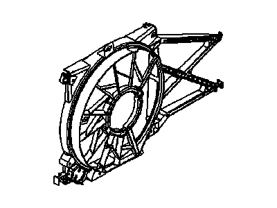 2008 Saturn Astra Fan Shroud - 13207165