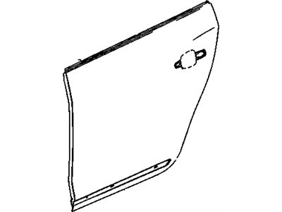 25951210 - Genuine GM Panel Assembly, Rear Side Door Outer