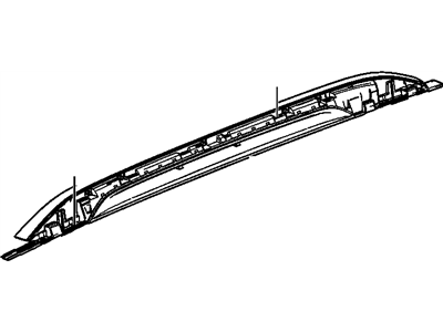 GM 20983993 Rail, Luggage Carrier Side *Black