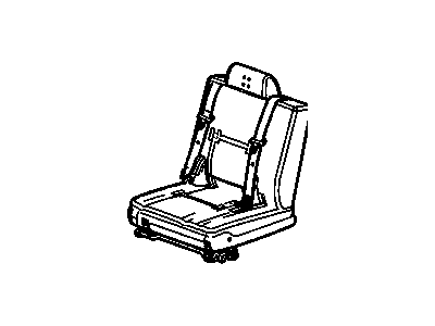 22760843 GM Rear Seat Assembly #2 *Ebony Illustration 1 of 1