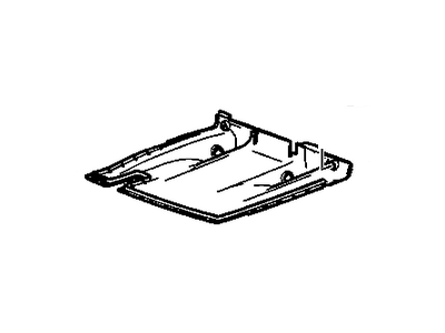 22740564 GM Cover Assembly, Rear Seat #2 Back Cushion Latch *Ebony Illustration 1 of 1