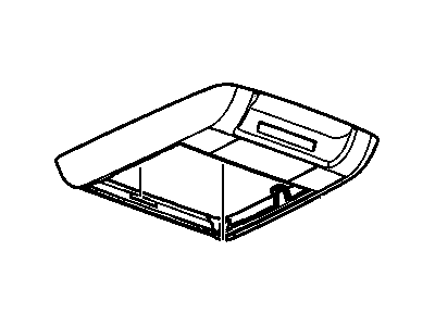 GM 25924406 Console Assembly, Roof *Gray L